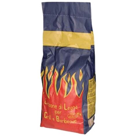 sacco da 3 kg bio carbone vegetale naturale carbonella per barbecue grill