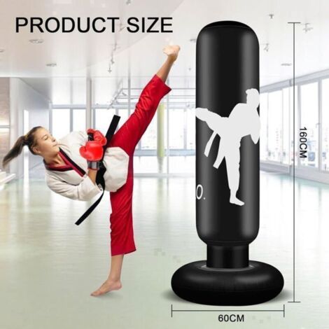 Sacco da boxe per bambini da 160 cm, ideale per boxe, taekwondo e allenamento, perfetto come regalo per bambine e bambini.