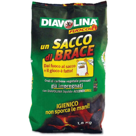 sacco di brace per barbecue diavolina 1,8 kg