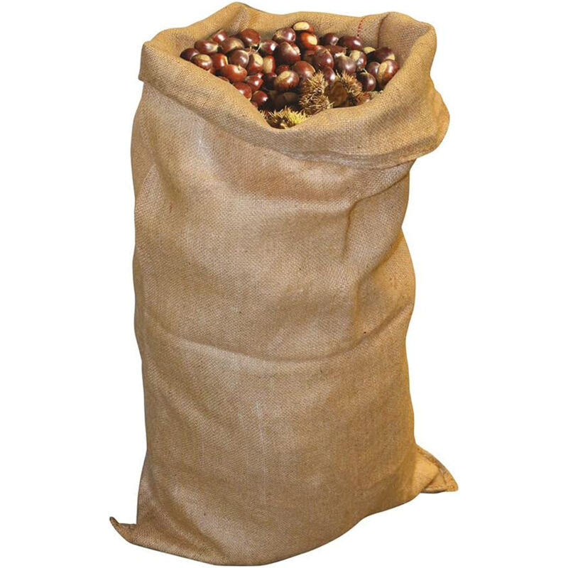 Sacchi Juta Sacco Tela Iuta Neutro Natale Regali Raccolta 70x122cm