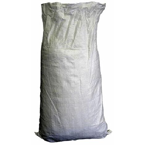 confezione da 10 Polietilene Intrecciato Sacchi Bianco Polipropilene Sacchetti 69g Pacco smaltimento rifiuti 60 x 100 cm PP 