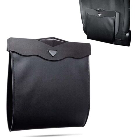Sacco per la spazzatura dell'auto, cestino per la spazzatura portatile impermeabile in PU per auto, sacco per la spazzatura del sedile posteriore dell'auto, sacco per la spazzatura appeso, sacco per l