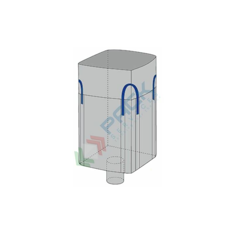 Saccone big bag tubolare, Mis. 90 L x 90 P x 120 H...