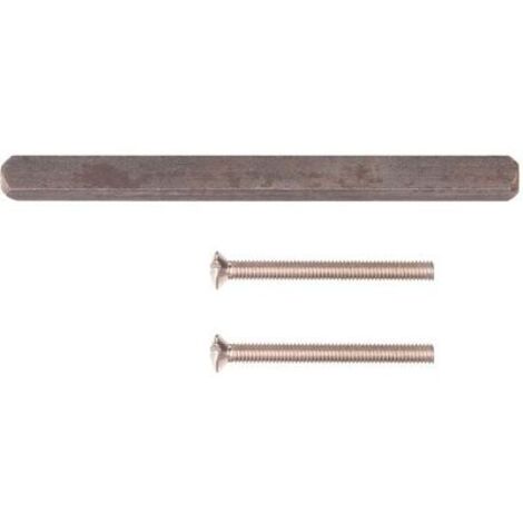 Vachette – Sachet de tiges carrées 7x100mm en acier – Inclus 2 vis de fixation Ø4x40mm – Pour installation de poignées et boutons de porte