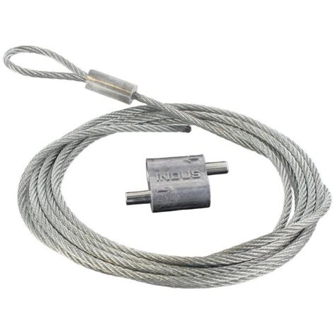 Sachet 1 verrou MM INDUS + 3m. filin boucle 2.5 BLM 632503