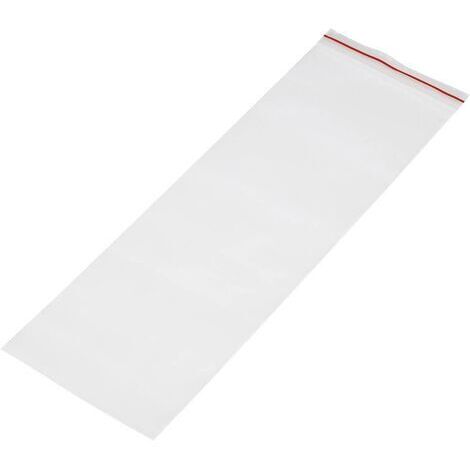 Sachet à fermeture pression sans bande d'inscription (l x H) 100 mm x 300 mm transparent Polyéthylène 1 pc(s) S452571