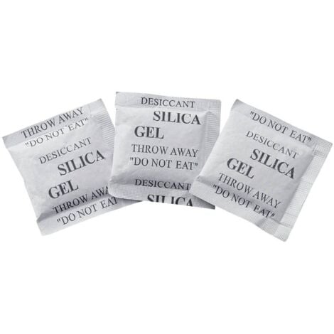 TRU COMPONENTS Sachet absorbeur d'humidité 3 g (L x l x H) 54 x 34 x 3 mm transparent Gel de silice 250 pc(s)