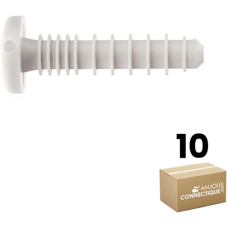 Sachet de 10 chevilles clou goulotte RAMTEE type 6x30 - Ø6 de cheville - Ram