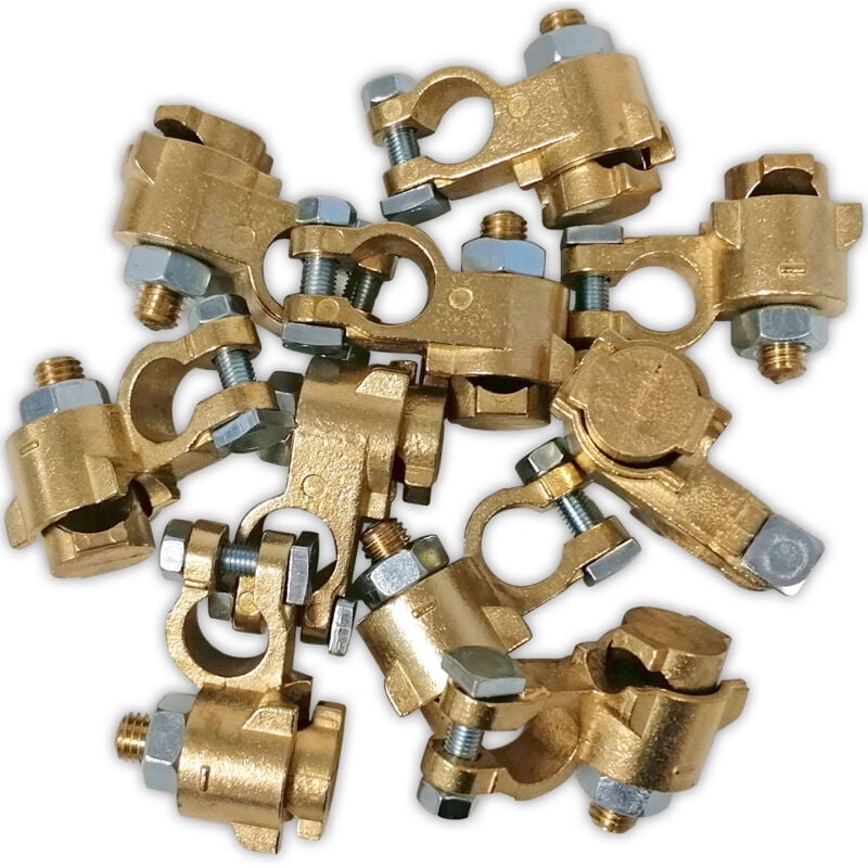 Oc-pro - Sachet de 10 cosses batterie engins tp double serrage negatives