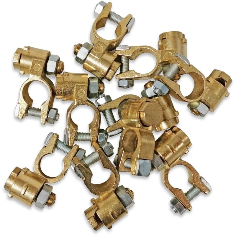 Oc-pro - Sachet de 10 cosses batterie vl double serrage negatives