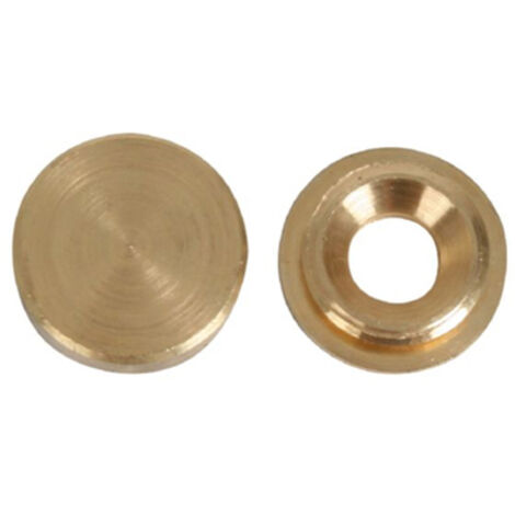 Sachet de 10 garnitures chromées lisses de 12 mm