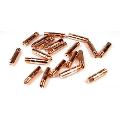 Sachet de 10 tubes contact M6 - pour fil acier ø 1mm - pour torche MIG MB15
