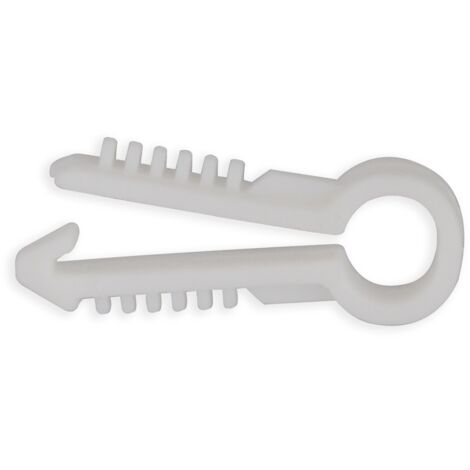 Sachet de 100 chevilles passe-câble 6mm - blanches