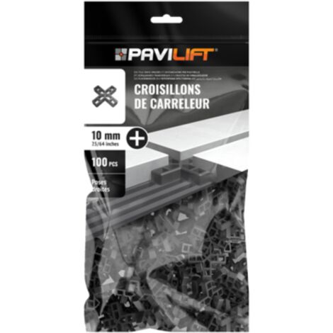 Sachet de 100 croisillons  en "+" 10mm Pavilift
