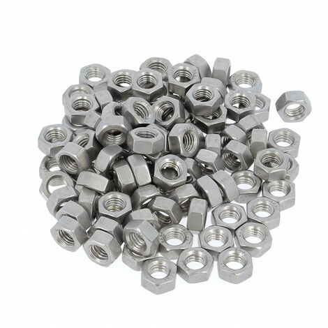 Sachet de 100 Ecrous Hu M8 Inox A2 DIN 934