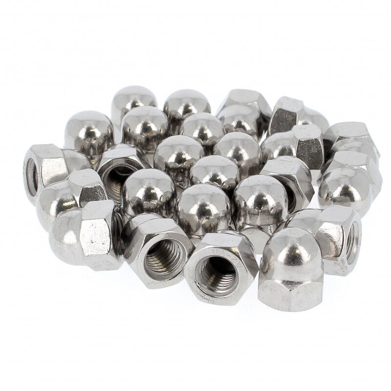 Sachet de 25 Ecrous Borgnes M12 Inox A2 din 1587