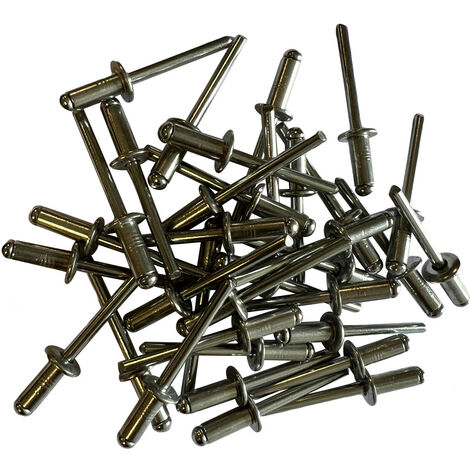 Sachet de 250 rivets aluminium standards de 6.4 x 15