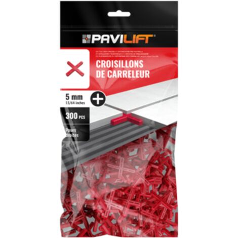 Sachet de 300 croisillons en "+" 5mm Pavilift