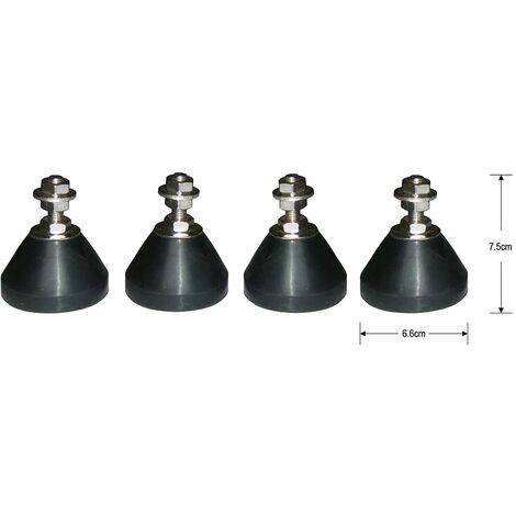 SACHET DE 4 PIEDS SUPPORT POMPE A CHALEUR INOX 304