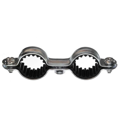Sachet de 5 colliers métalliques acier double isophonique Ø18 - RAM