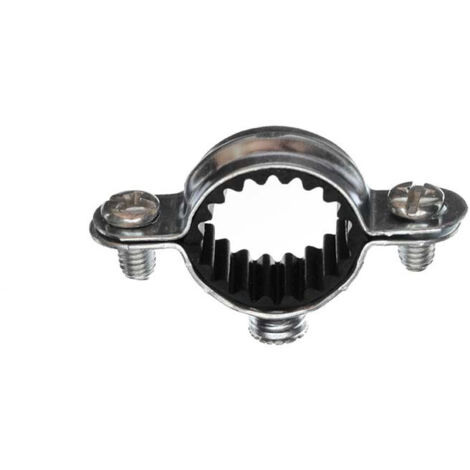 Sachet de 5 colliers simple isophonique métallique pour tube Ø40 - Ram