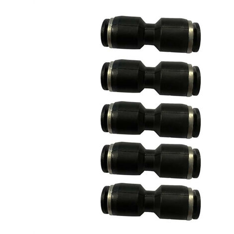 Sachet de 5 raccords automatiques droits 4 mm