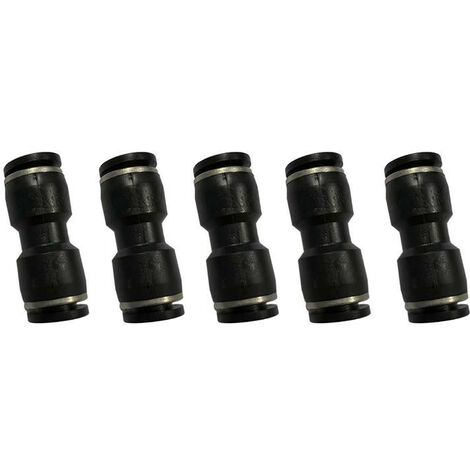 Sachet de 5 raccords automatiques droits 8 mm