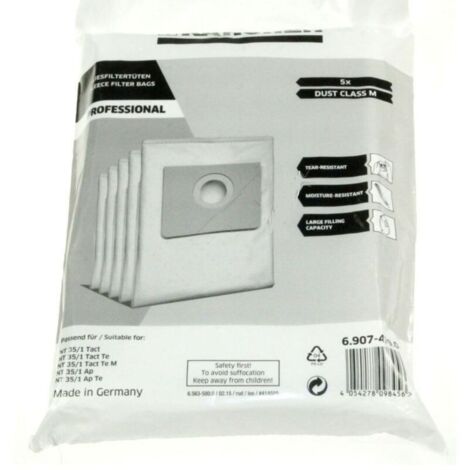 SACHET DE 5 SACS POUR ASPIRATEUR KARCHER