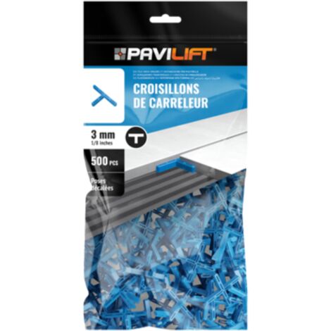 Sachet de 500 croisillons  en "T" 3mm Pavilift