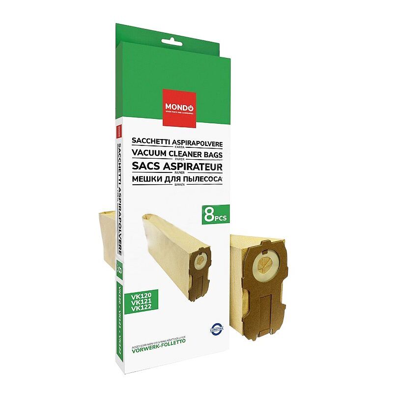 VORWERK Sachet de 8 sacs aspirateur vk118 vk122 reference : 591440