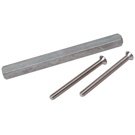 Sachet de fixation pour béquilles sur plaques percée 1 côté et pilliers taraudés finition argent