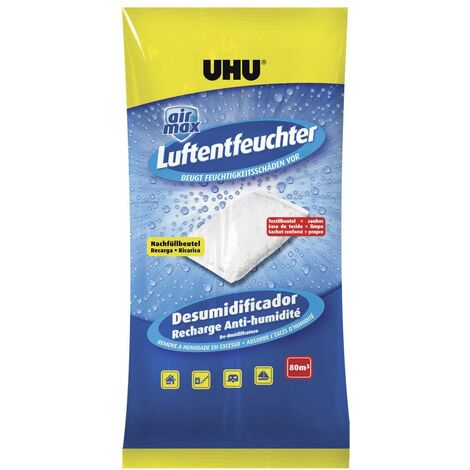 Sachet de recharge pour déshumidificateur UHU Air Max 32 m² blanc