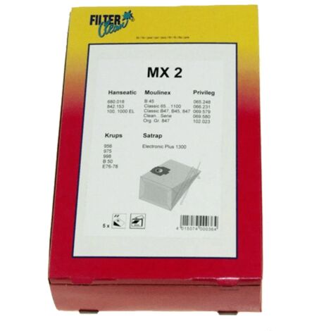 SACHET DE SACS ASPIRATEUR POUR PETIT ELECTROMENAGER MOULINEX - 000046-K