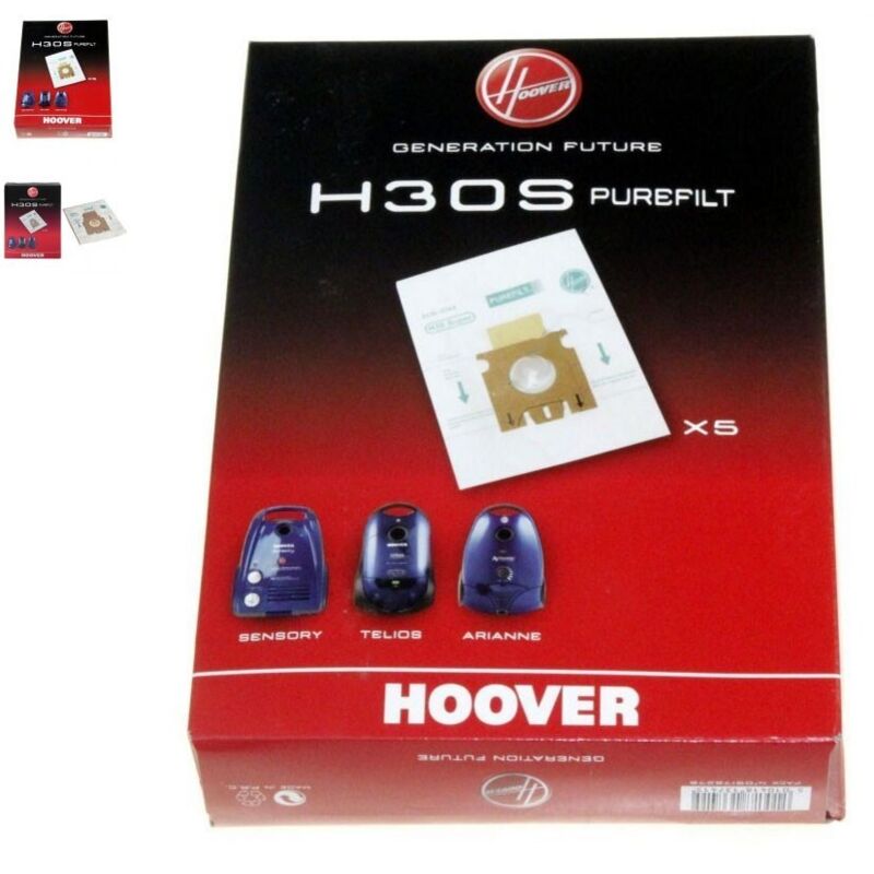 Sachet de sacs H30S sac antibacter.telio pour Aspirateur Hoover 9178278