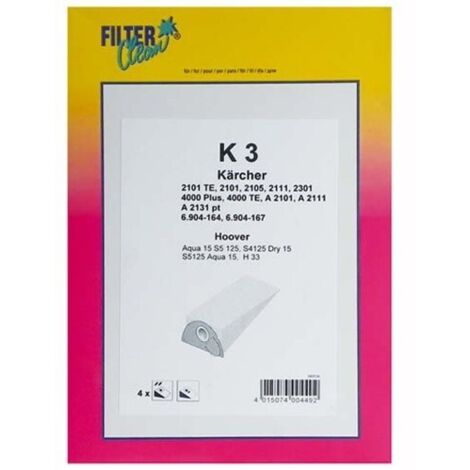 sachet de sacs karcher pour aspirateur KARCHER