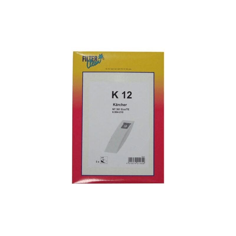Sachet de sacs Karcher x 3 pour pieces aspirateur nettoyeur...