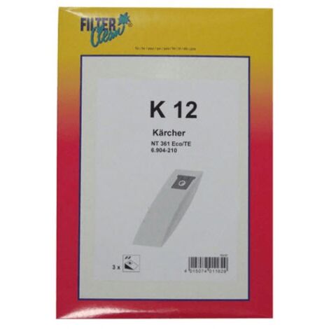 SACHET DE SACS KARCHER X 3 POUR PIECES ASPIRATEUR NETTOYEUR PETIT ELECTROMENAGER - 000779K