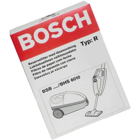 SACHET DE SACS PAPIER BBZ 1 AF 1 TYPE R POUR PETIT ELECTROMENAGER BOSCH - 00460652