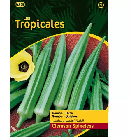 Sachet graines LES TROPICALES - Gombo Clemson Spineless