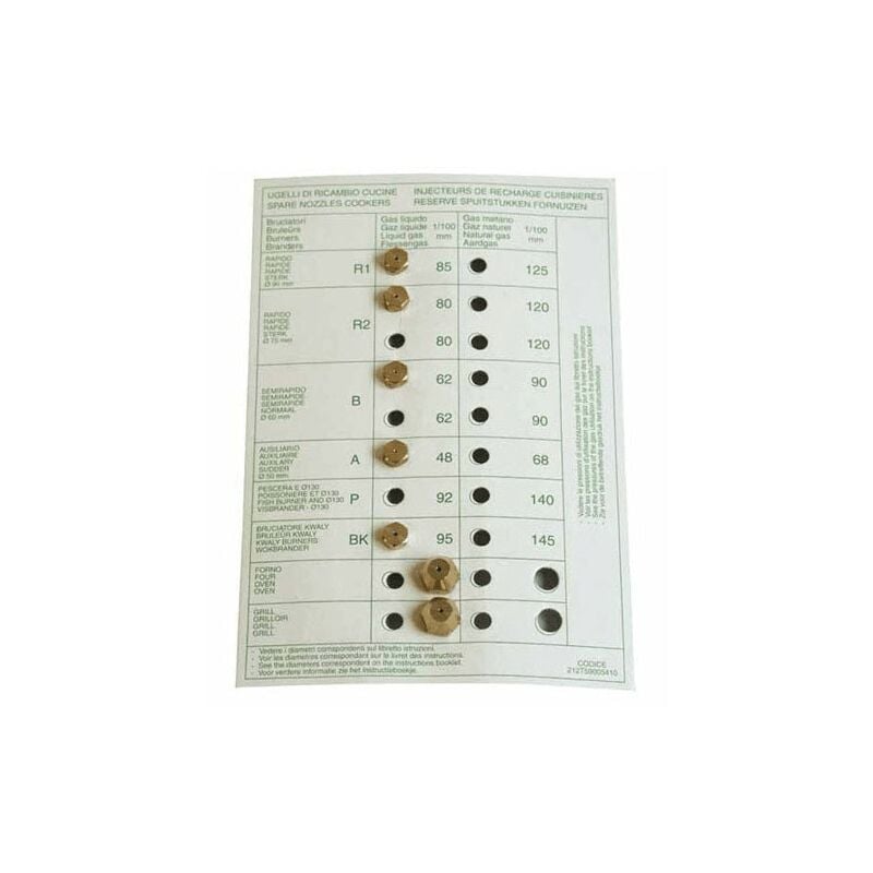 Siltal - sachet injecteurs gaz butane pour cuisiniere 39615