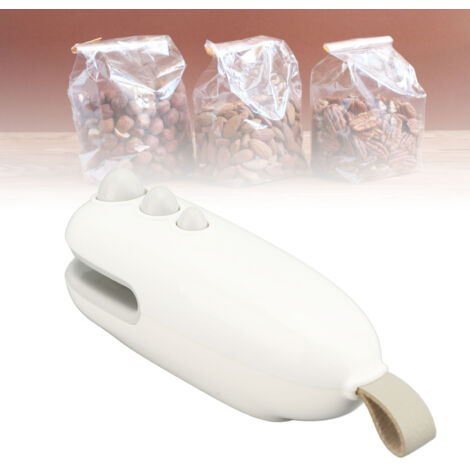 Sachet Mini Chargeable Portatif Heat Coupe ABS Blanc Rechargeable Vacuum Sealer Mano