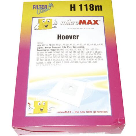 SACHET SACS X4 POUR ASPIRATEUR HOOVER