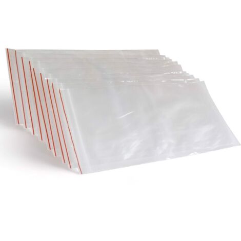 Sachets à fermeture zip 15 x 30 cm, 40 µm, lot de 100