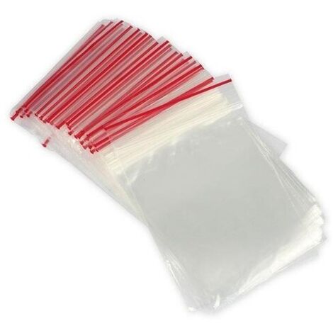 Sachets à fermeture zip 4x6cm 40 microns, lot de 100