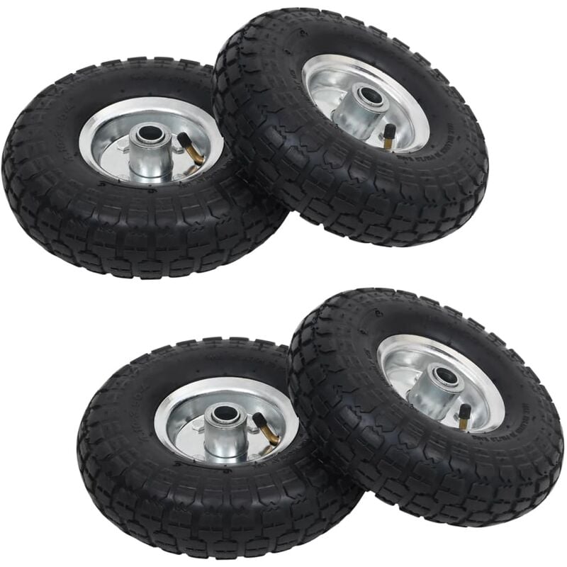 Vidaxl - Sack Truck Wheels 4 pcs Rubber 4.10/3.50-4 (260x83)