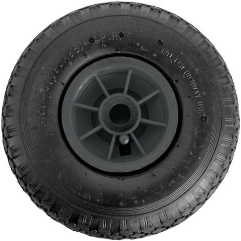 Sackkarrenrad 260x85 mm 3.00-4 Nabenlänge 75 mm Luftbereifung Ersatzrad Bollerwagenrad 4 PR grau