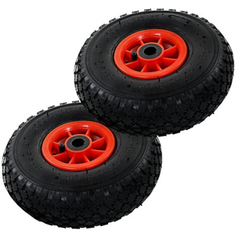 Sackkarrenräder 2 Stk. Gummi 3,00-4 (245x82)