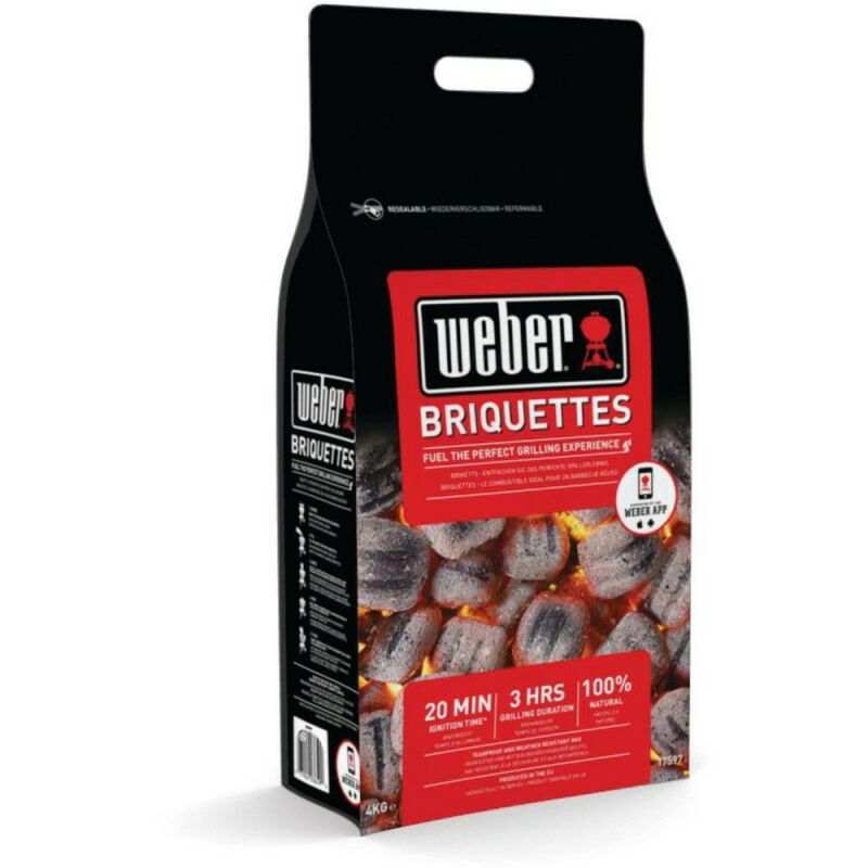 

WEBER BRIQUETAS CARBON - 8 Kilos
