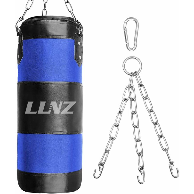 

Saco de boxeo infantil saco de boxeo colgante sin relleno con cadena de montaje para niños niñas azul - Litzee