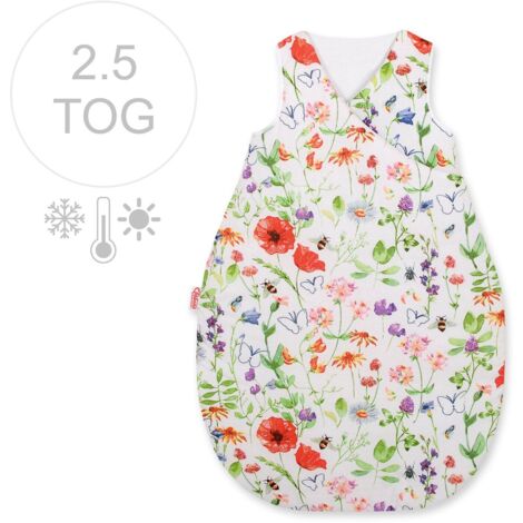 Saco de dormir aislante para bebé para todas las estaciones, 75 cm - prado